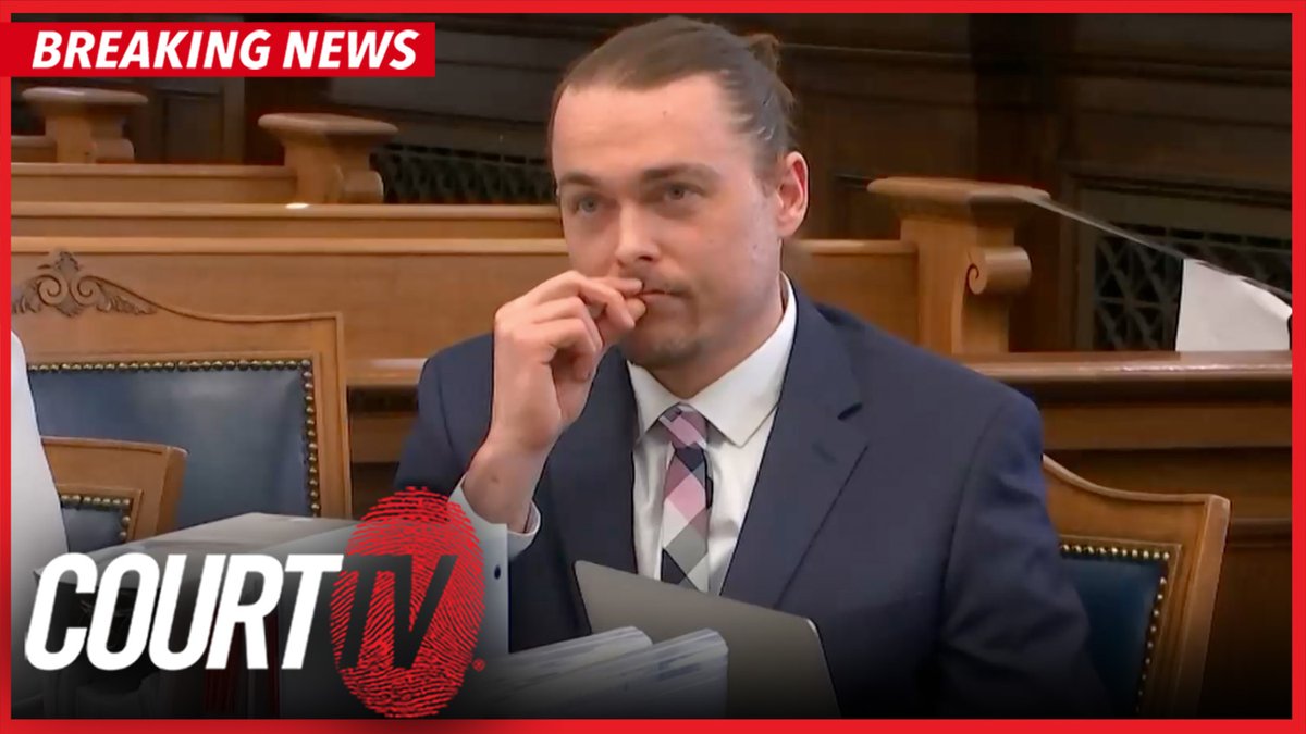 #BREAKING: Did the defendant try to communicate with his daughter as she testified against him in the #ObsessedExBoyfriendMurderTrial? Prosecution cited a video on #CourtTV that they say shows Zachariah Anderson trying to tamper with a witness. What do YOU think? ⚖️👇