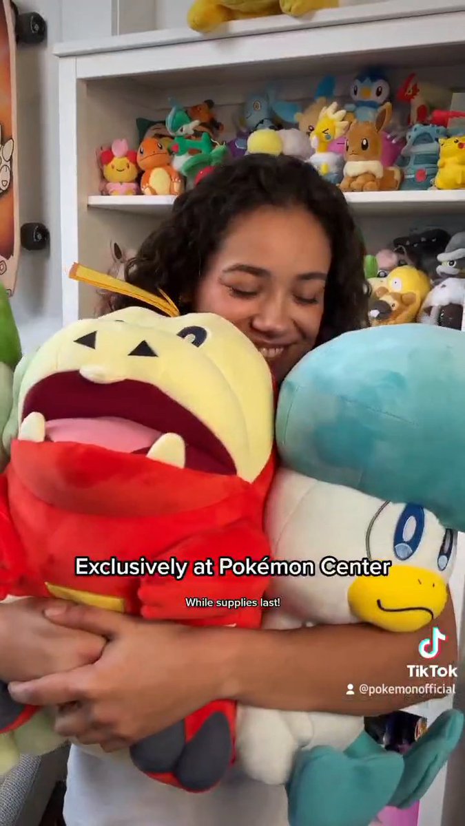 Pokédex-sized Paldean Partner Poké Plush are here! 🍃🔥💧 Who will you choose? Exclusively at Pokémon Center, while supplies last: