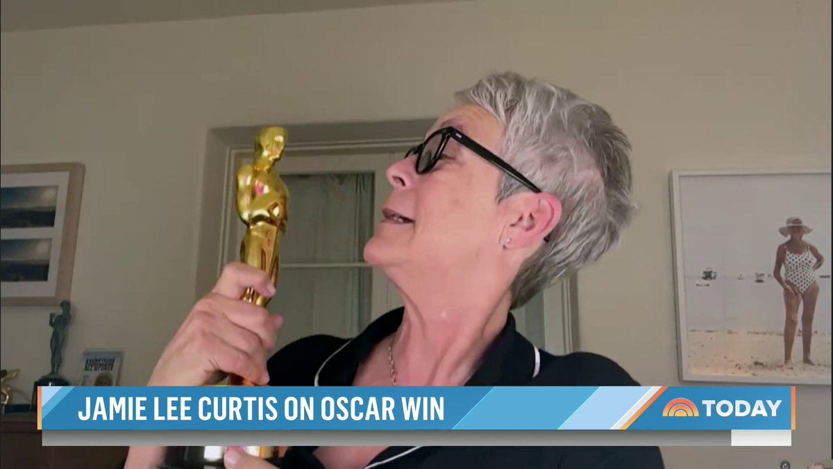 CRINGE: Jamie Lee Curtis says her Oscars Trophy is a “They/Them”