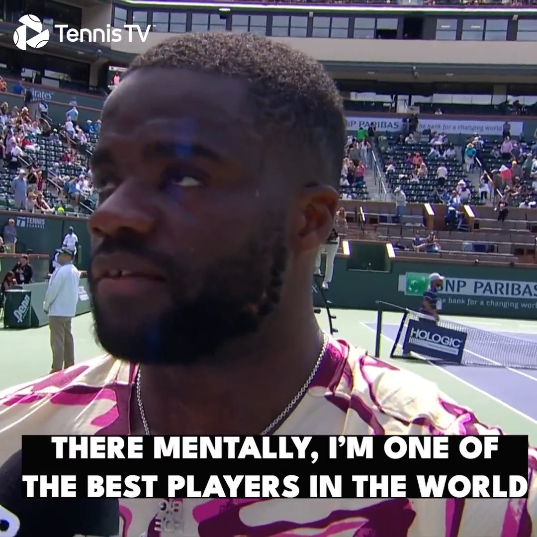"When I'm mentally there, I'm one of the best players in the world" 🤙 A typically charismatic and insightful interview from Frances Tiafoe after securing his place in the last four at #TennisParadise!