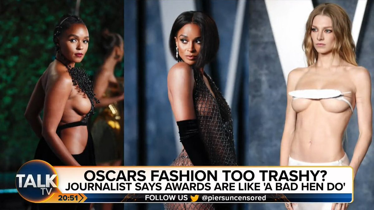 "This is like a bunch of strippers!" Piers Morgan gives his verdict on some Oscars fashion. Piers Morgan | @estherk_k | Talk | #PMU