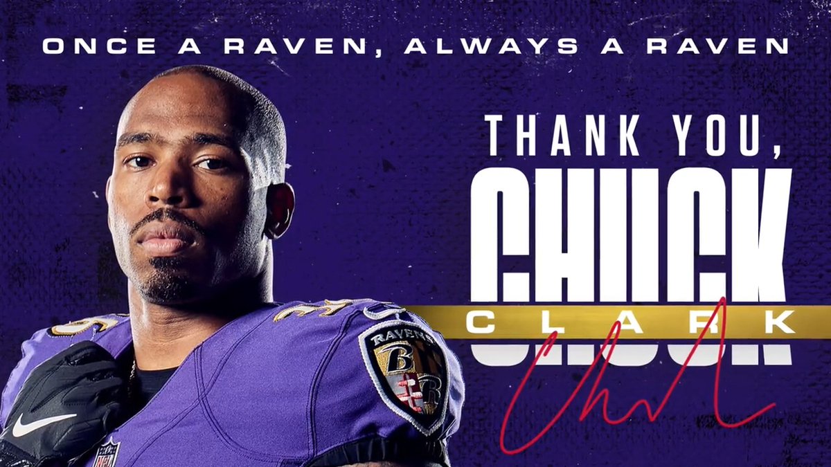 Once a Raven, Always a Raven. Thank you, Chuck Clark 💜