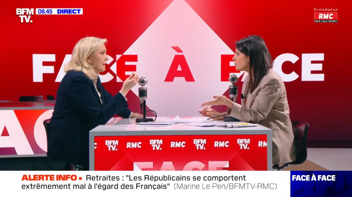 📹 Que Emmanuel Macron fasse une dissolution, ça ne me pose aucun problème. Revenir au peuple ne me posera jamais aucun problème. Chiche ! Rejetons ce texte et repartons aux élections, je n'ai aucune difficulté avec ça. #FaceAFace