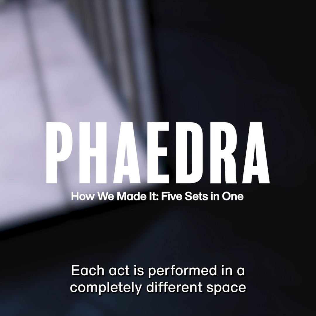Five spectacular sets inside one rotating glass box 😲 With thanks to Phaedra's designer Chloe Lamford, production manager Mekel Empire Sounds and production assistant Luka Goodsal. #NTPhaedra