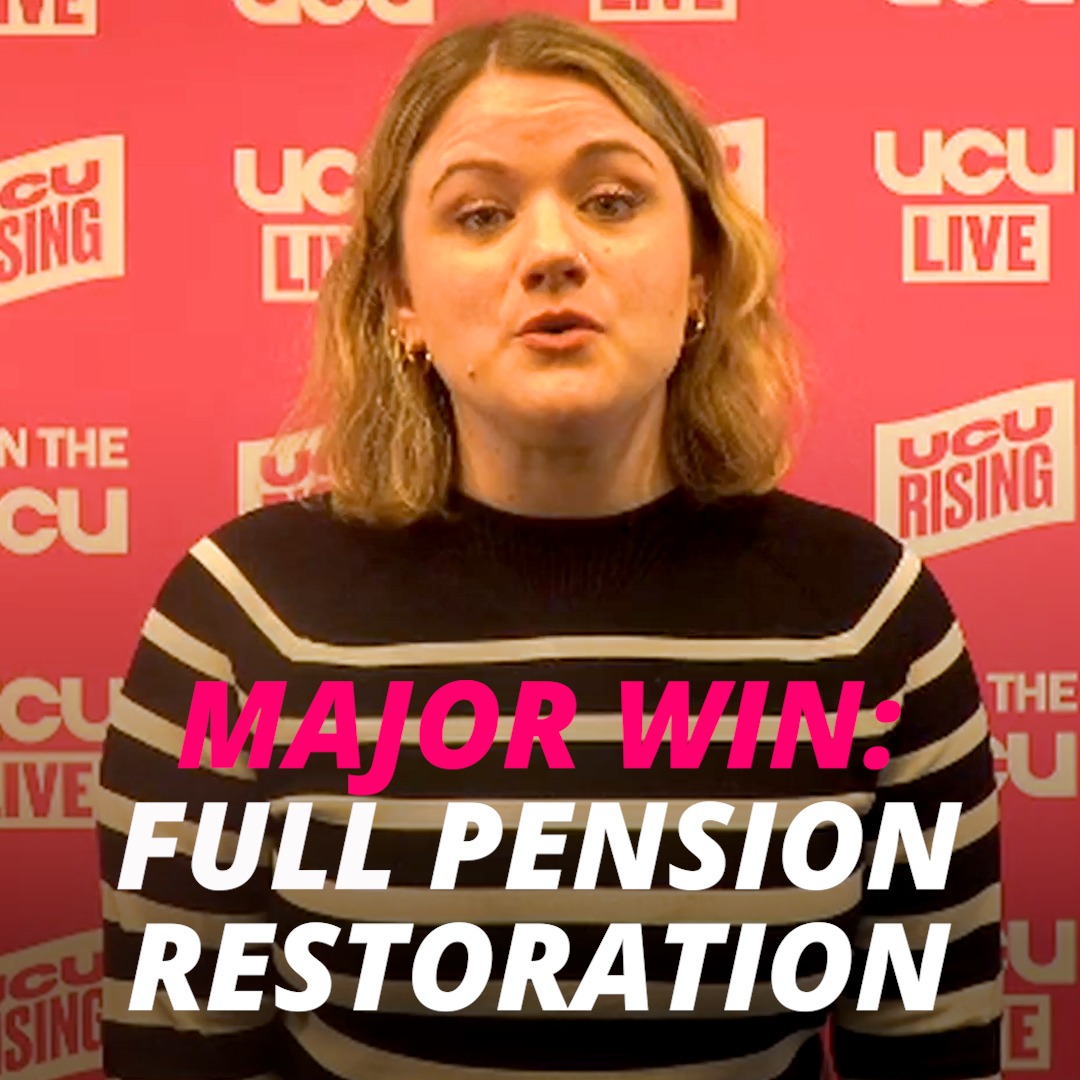 They said it couldn't be done... WE HAVE WON OUR PENSIONS BACK #ucuRISING