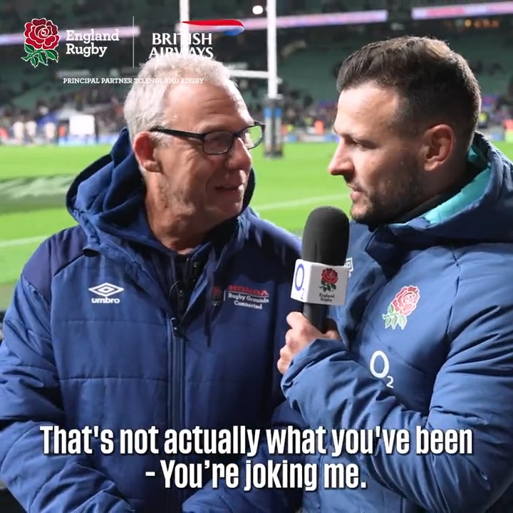 Twickenham groundsman Andy Muir thought he was filming a recruitment video... Danny Care and British Airways had other ideas 🎟️
