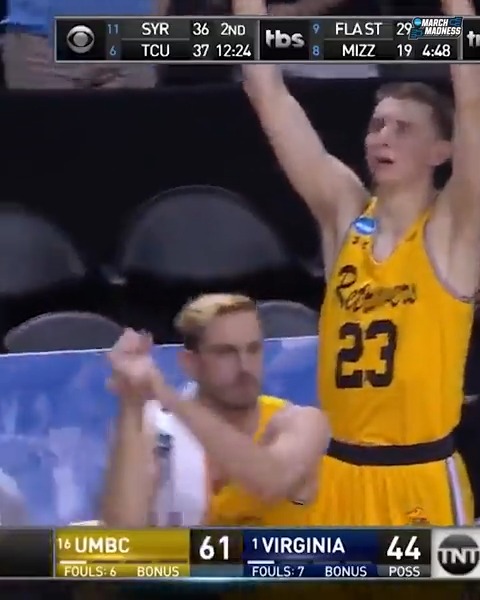 It's been FIVE years since UMBC Athletics STUNNED (1) Virginia 😳 The greatest #MarchMadness upset of all time