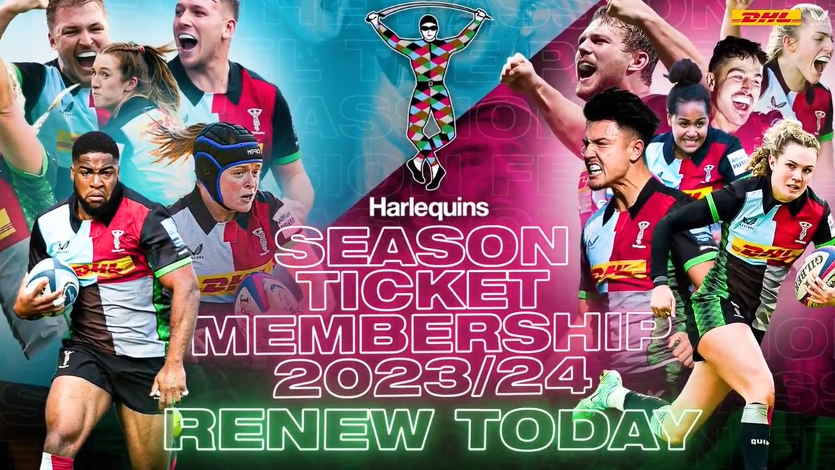 🤩 RENEW TODAY! ⏳ Harlequins Season Ticket Membership Renewal now open! 🤔 Not yet a member? Join our waiting list and be the first to hear when new Memberships become available. ➡️ #COYQ
