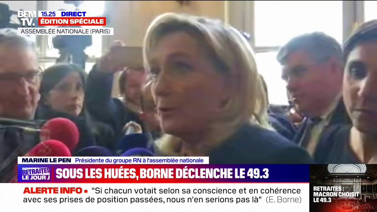 Il faut censurer ce gouvernement et j’espère que ceux qui s’apprêtaient à voter contre cette réforme, iront jusqu’à voter la motion de censure. Nous, nous en déposerons une et nous les voterons toutes !