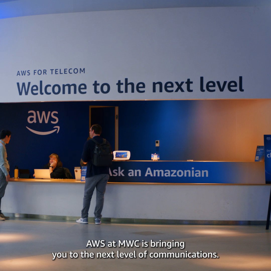 Did you miss #AWS at #MWC23?☁️📅📱 Here is a snippet of what the AWS for Telecom team shared, featuring Adolfo Hernandez (Adolfo Hernandez), VP, Global Telco Industry, AWS and Dave Brown (David Brown), VP EC2, AWS. Learn more.👉