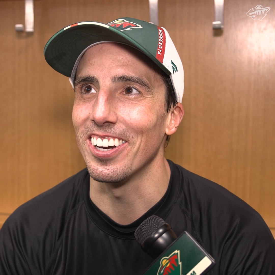 "That was my guy I had to take care of" 🗣 The 🌸 on protecting the fellas last night vs. STL. #mnwild