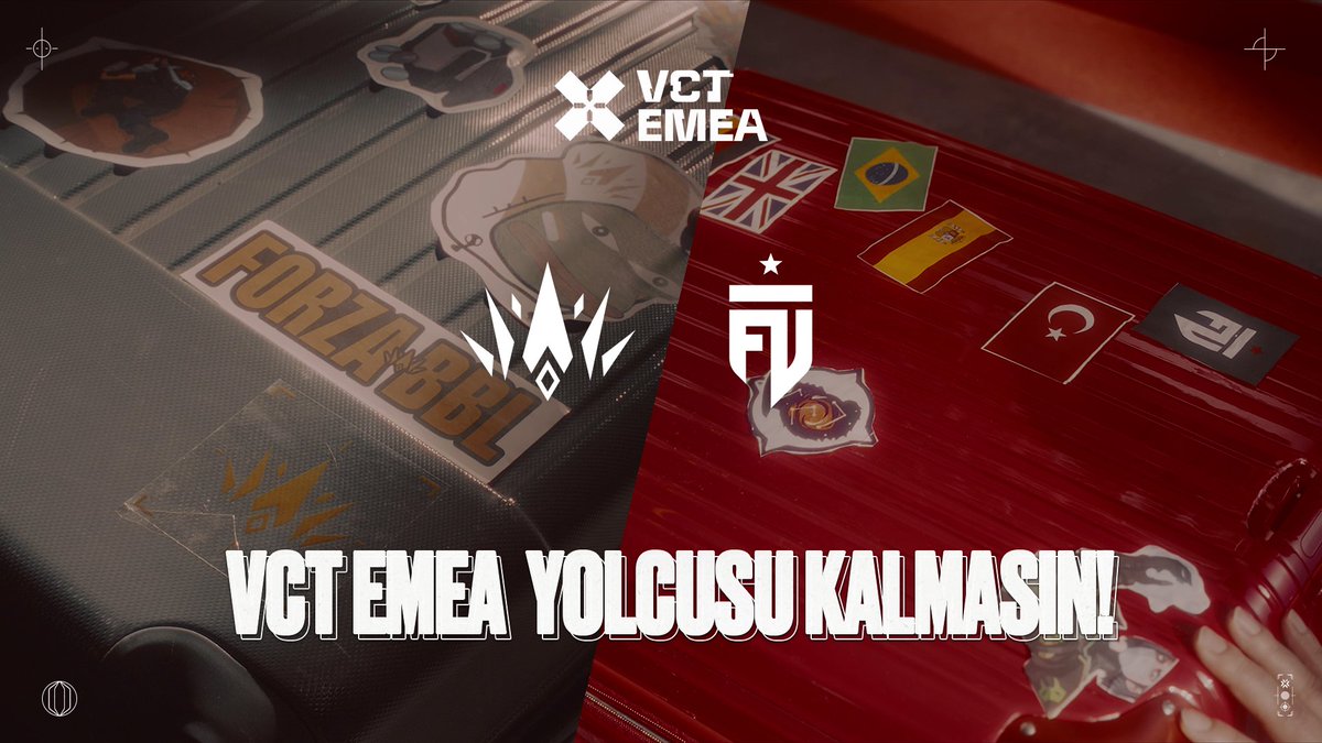 Rüyalarımıza giren büyük mücadelelere sayılı gün kaldı! VCT EMEA Ligi'nde ülkemizi temsil edecek BBL ve FUT Esports'ye başarılar diliyoruz. Astırın bayrakları! 👊🇹🇷 🔗: