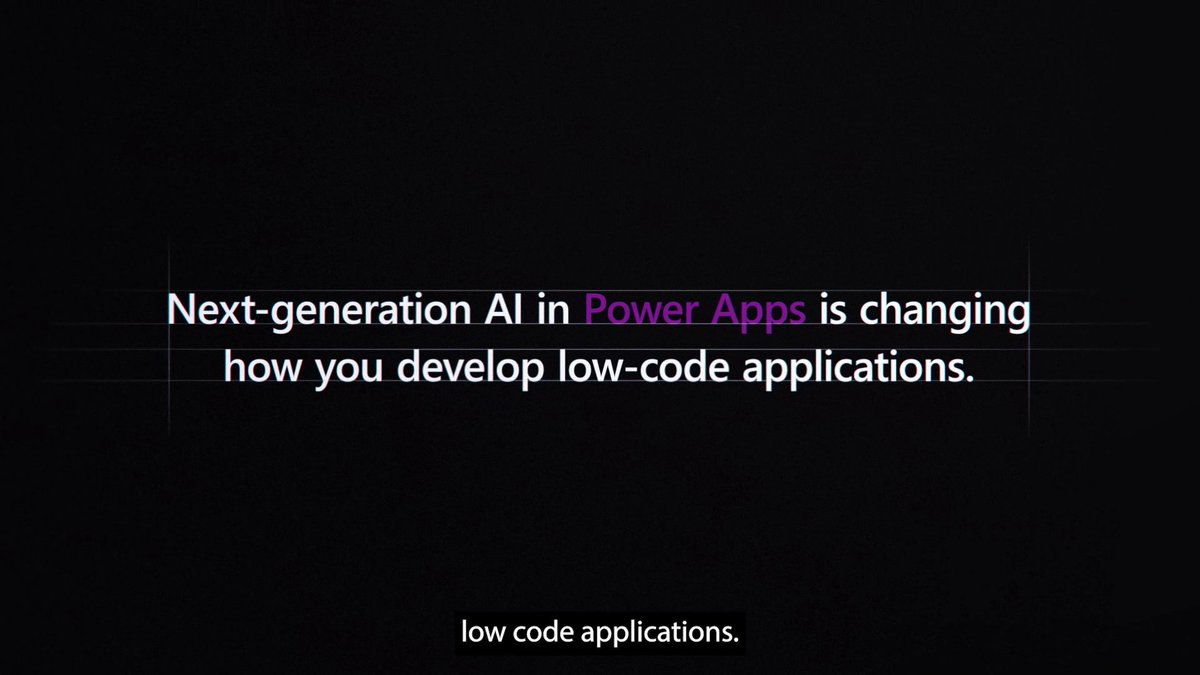 Announcing a next-generation AI copilot in Power Apps that will transform how you build low-code applications. Learn more: