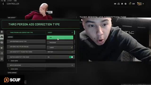 When OpTic Shotzzy tried turning off Ghosty's aim assist 🙈