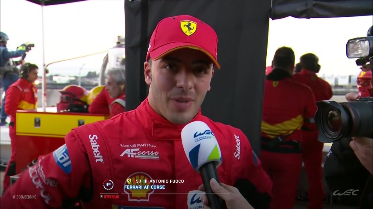 All the emotions. Ferrari Hypercar #WEC #1000MSebring