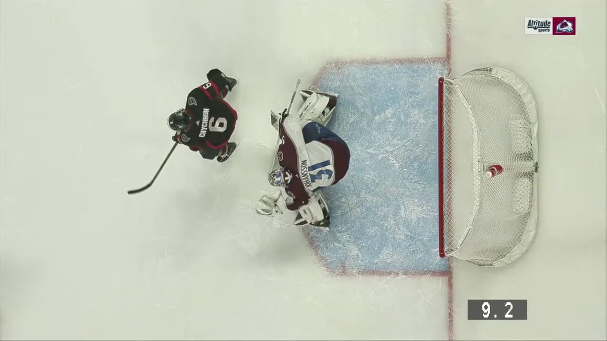 How does Jonas Johansson keep this out of the net?!? Asking for a friend. 🤔