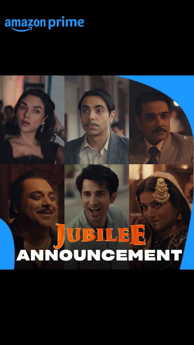 a tale from the golden age of Indian cinema about everything between budding aspirations and glamorous stardom!✨ #JubileeOnPrime Part 1, Apr 7 Prosenjit Chatterjee Aditi Rao Hydari Aparshakti Khurana #SidhantGupta Wamiqa Gabbi Ram Kapoor Nandish Singh Sandhu Shweta Basu Prasad #SukhmaneeLamba