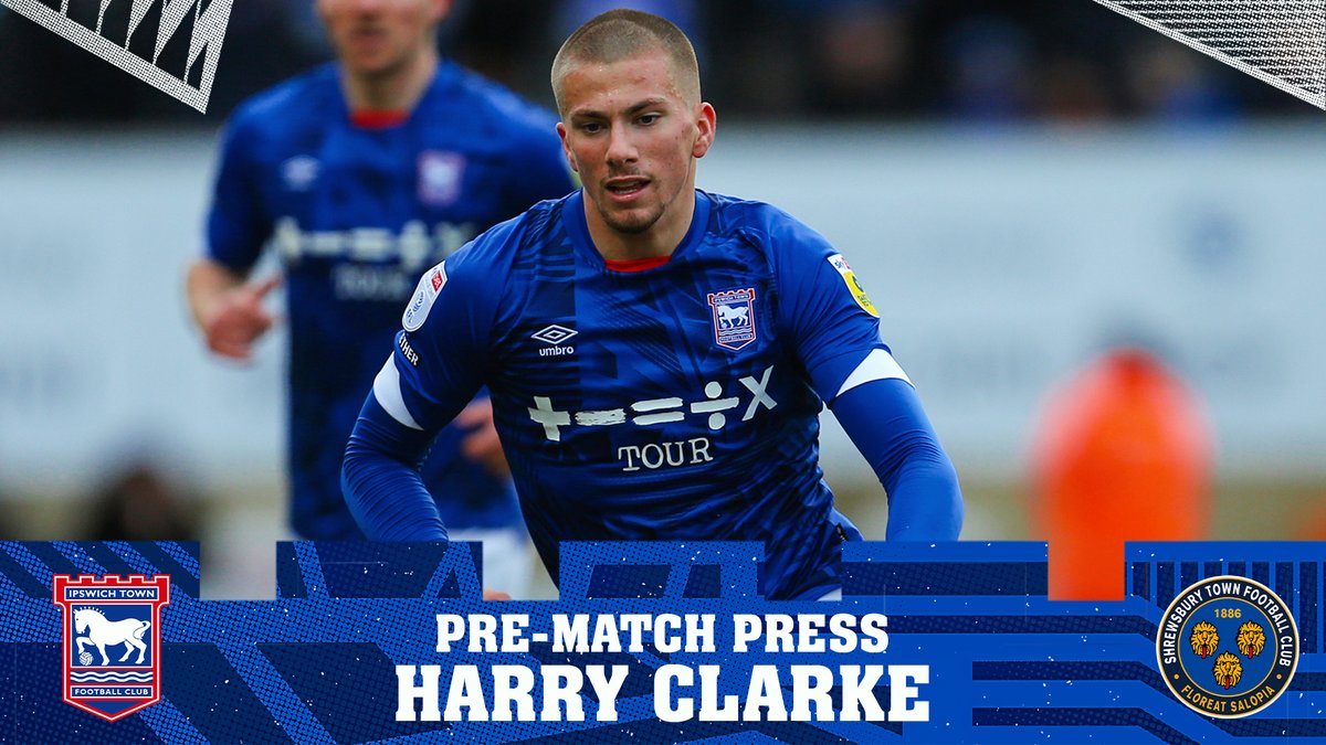 🎥 Harry Clarke ahead of tomorrow's home game against Shrewsbury. #itfc