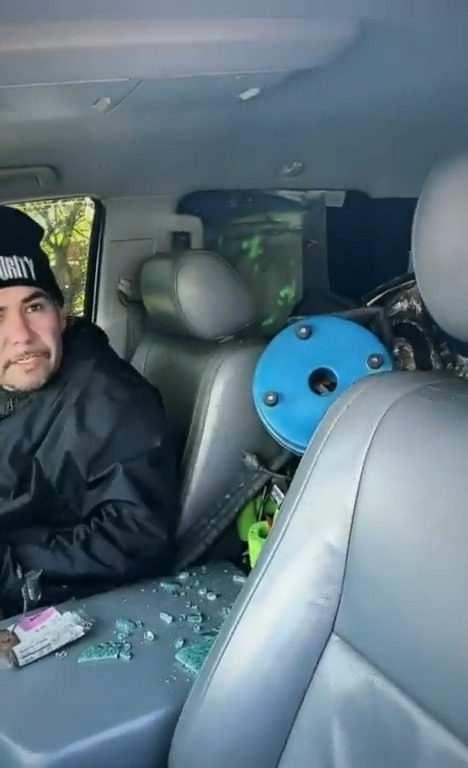 Man confronts the 2 thieves who almost got away with stealing his ATV...