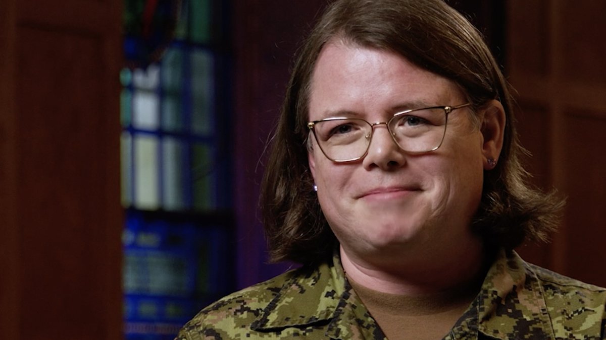 A painful journey and transition from man to woman, Padre (Capt.) Beatrice Gale from the @RMCCanadaCMR in Kingston shares her personal story. #MyCAFStory