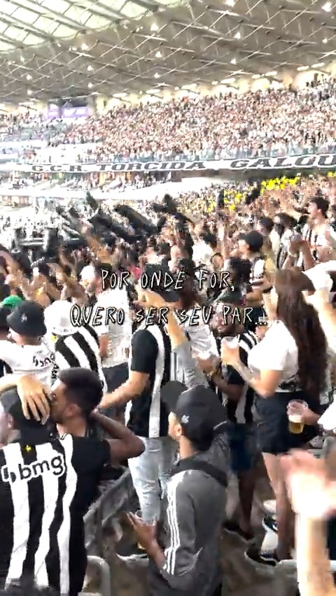 🎶 Por onde for quero ser seu par... 🖤🤍 🤝 Vamos juntos pela virada no Mineiro, a Massa e o #Galo: