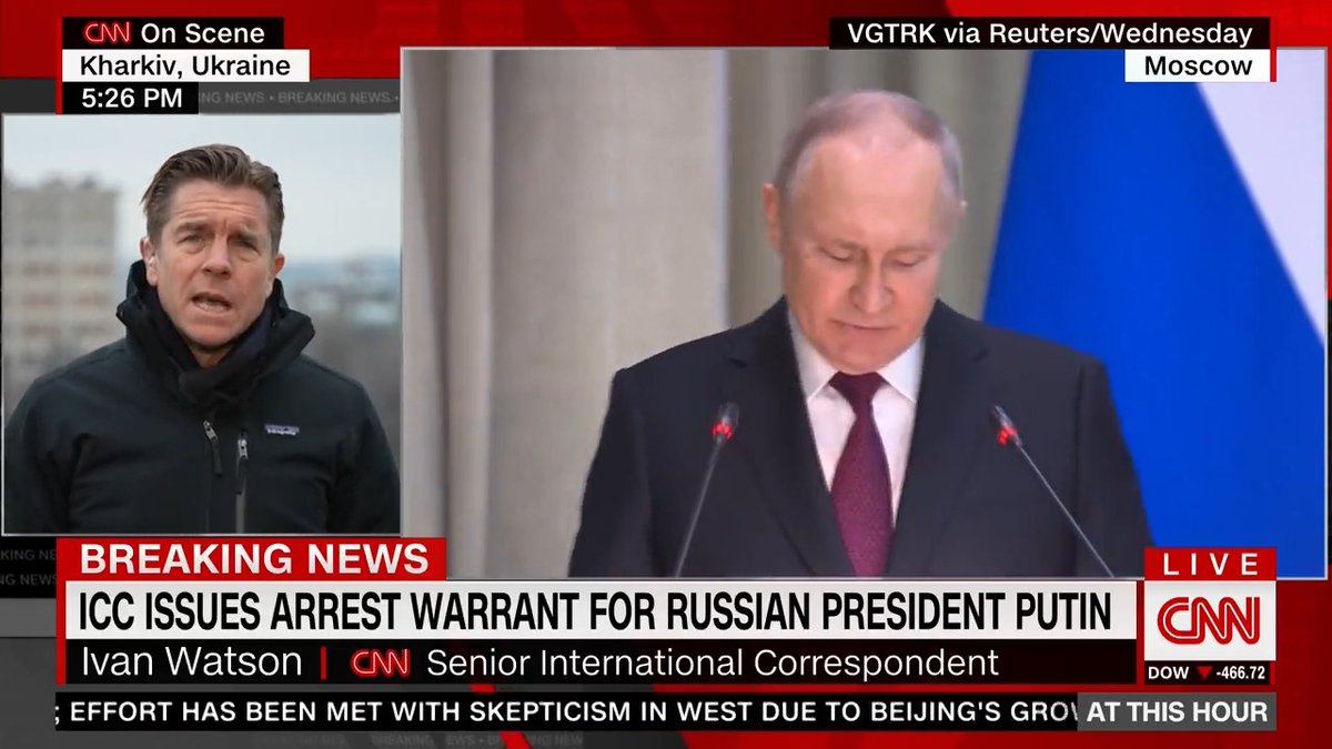 The International Criminal Court has issued an arrest warrant for Russian President Vladimir Putin and Russian official Maria Lvova-Belova for the alleged scheme to deport Ukrainian children to Russia