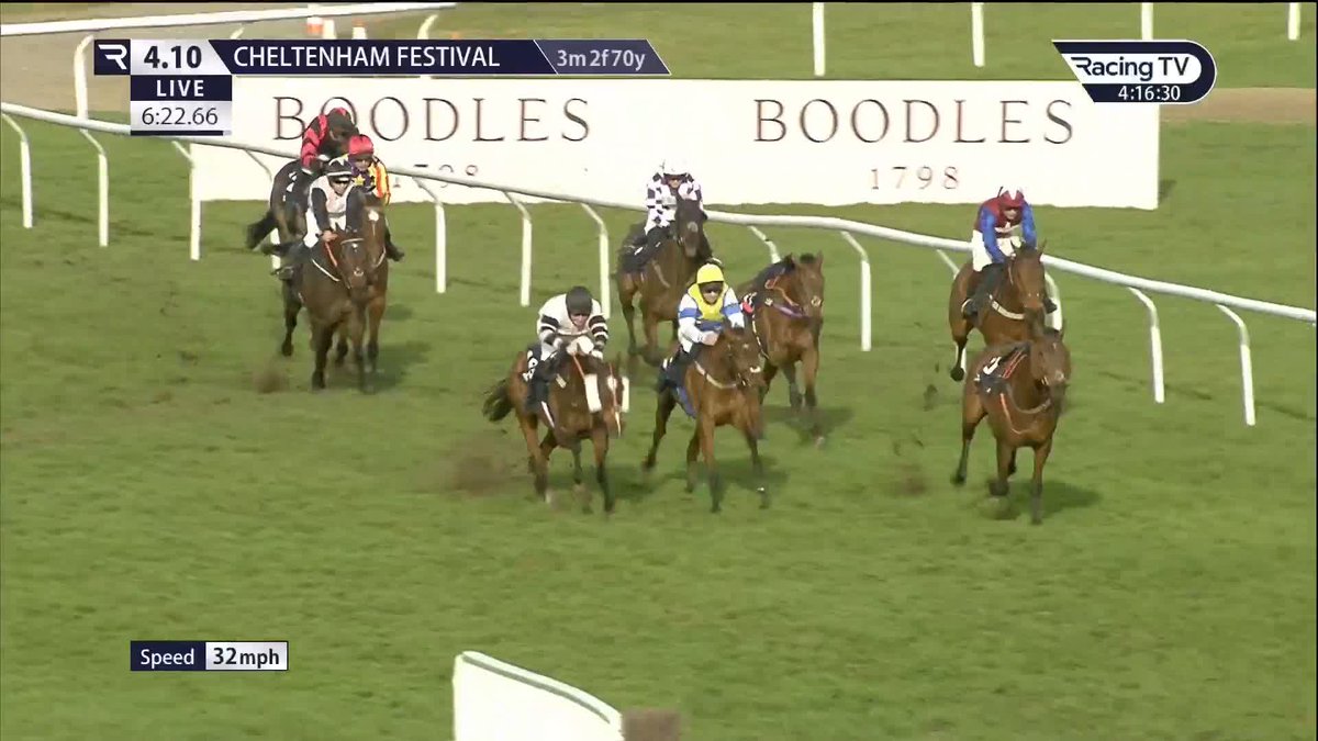 PREMIER MAGIC AT 66/1! 😮 Bradley Gibbs trained AND rode the horse in the St. James's Place Hunters' Chase 🤩 #CheltenhamFestival