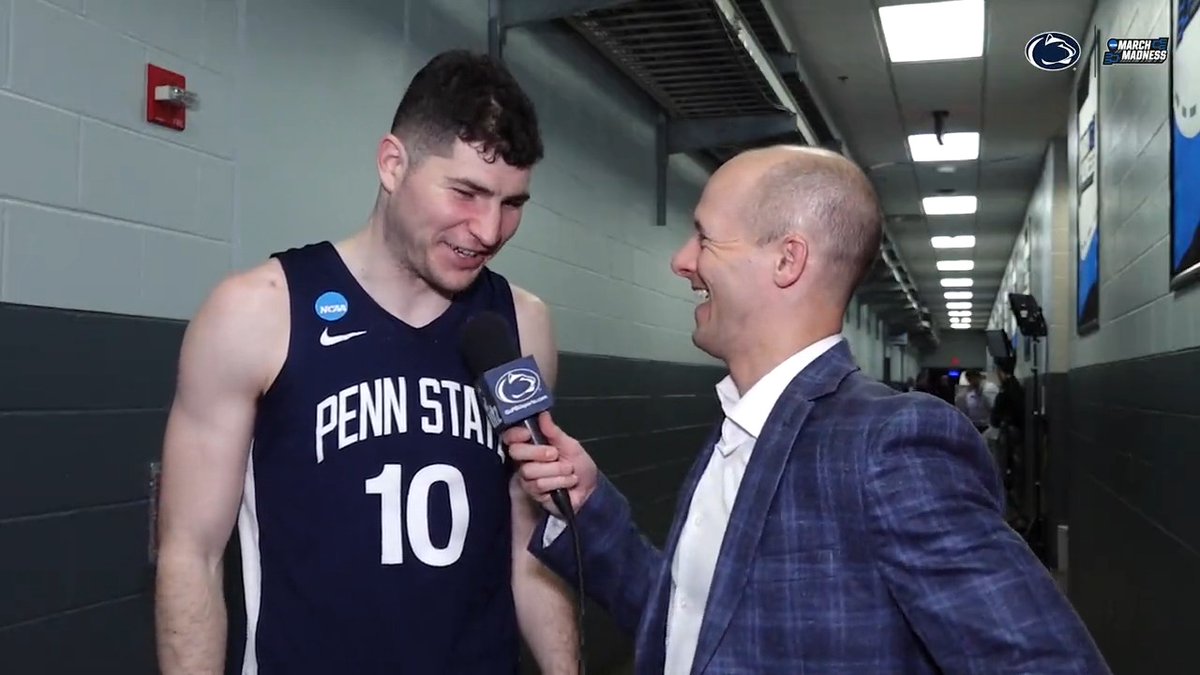 "Credit to my teammates. I'm playing with the best point guard in the country who's finding me every time and is always making the right reads." - Andrew Funk #WeAre | #MarchMadness