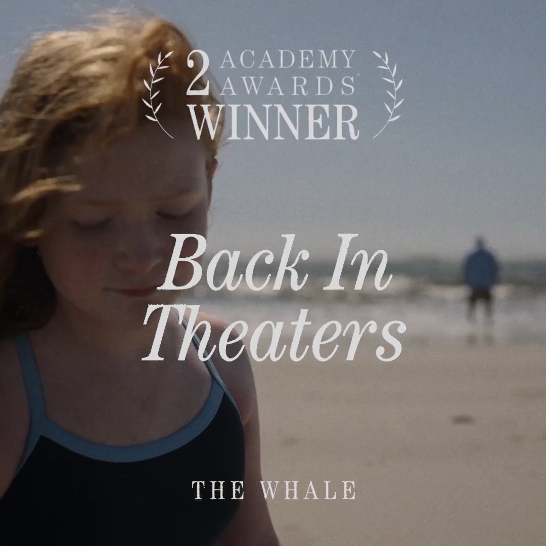 “People are amazing.” 🤍 Now a 2x Academy Award winner, #TheWhale returns to theaters nationwide this weekend.