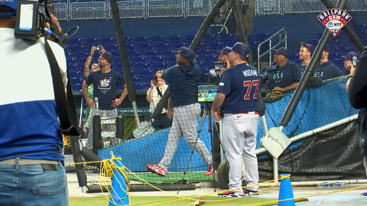 The Kid stepped into the box today...💥 NTT #BallparkCam | USA Baseball | #WorldBaseballClassic