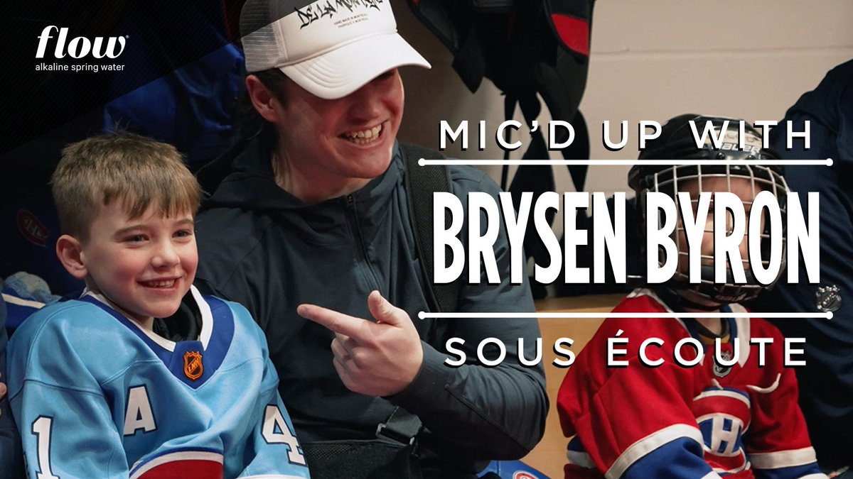 Excuse us, but does Cole have a new bestie? #GoHabsGo | Flow Mineral Spring Water