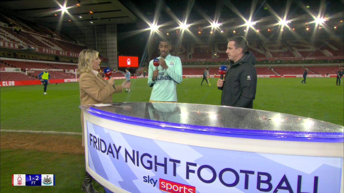 "I'm not taking anything away from myself... that's a finish!" 🤣 Alexander Isak reflects on his man of the match performance 🙌