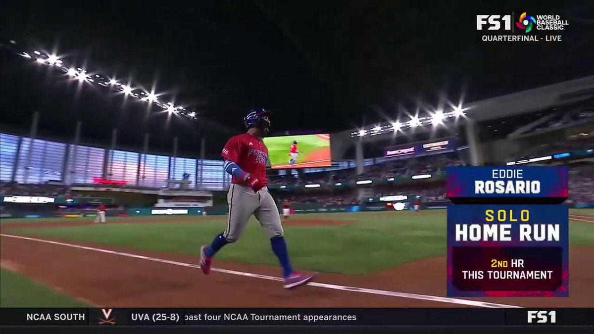 BACK TO BACK HOME RUNS ON CONSECUTIVE PITCHES! This time it was Eddie Rosario!! 🇵🇷