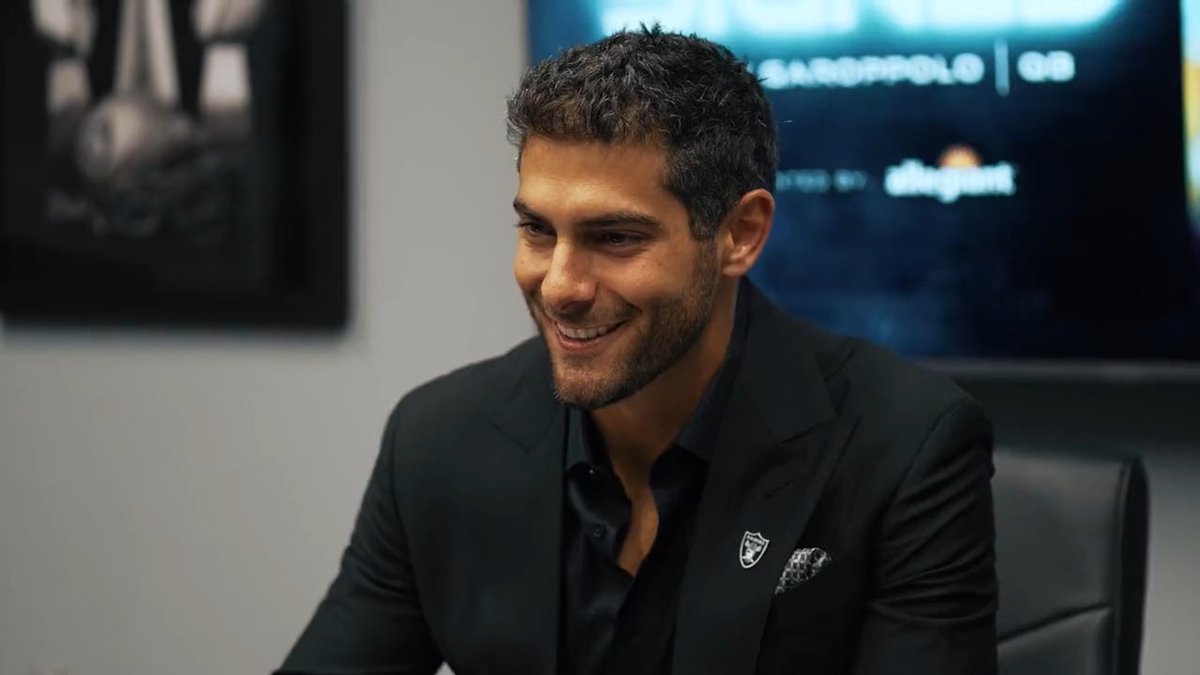 What a day 🙌 Jimmy Garoppolo x #RaiderNation