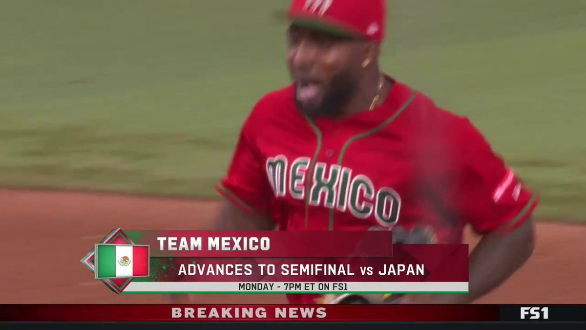BOOM. BALLGAME! Mexico is going to the WBC semifinal for the first time ever! 🇲🇽🇲🇽🇲🇽