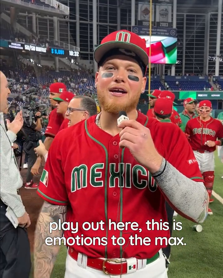 Alex Verdugo is AMPED UP after Team Mexico's electric victory! #WorldBaseballClassic