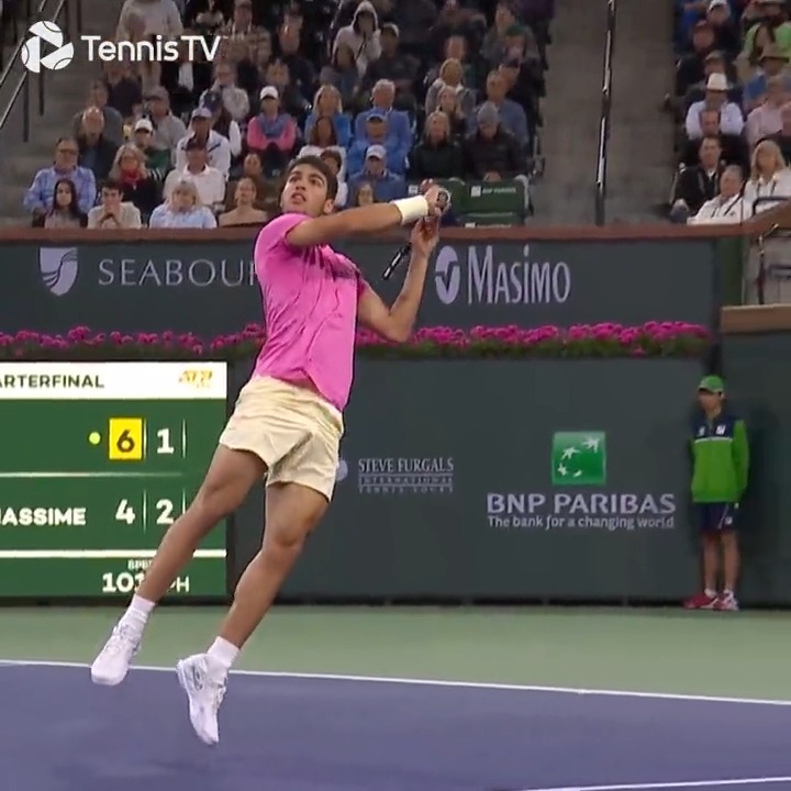 Lo mejor de Carlitos en cuartos 🤯 Hoy medirá a 🇮🇹Sinner en SF del BNP Paribas Open 📽️: Tennis TV | 🇪🇸Carlos Alcaraz