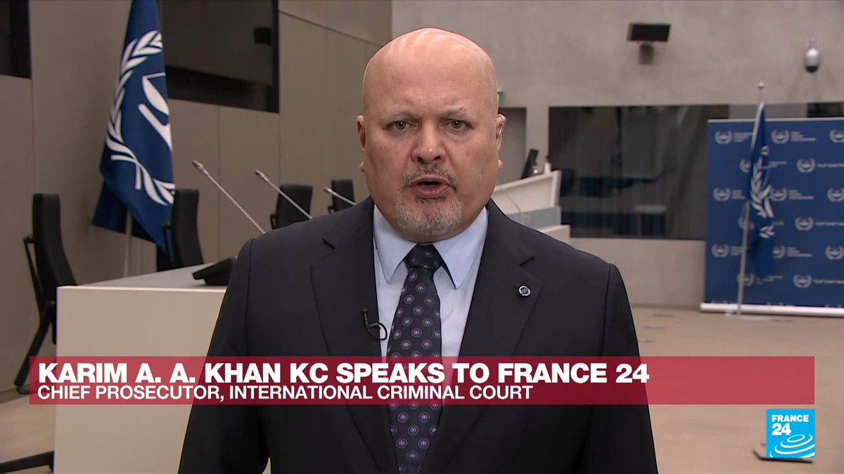#ICC Prosecutor #KarimAAKhanKC spoke to FRANCE 24 on the issuance of arrest warrants against Vladimir Putin and Ms. Maria Lvova-Belova.