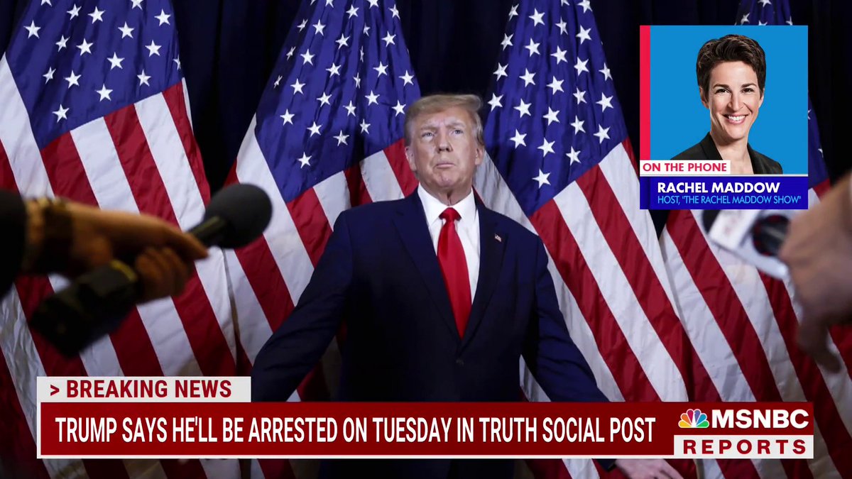 “[Trump] is playing with a fire that he doesn’t know how to contain.” Rachel Maddow reacts to Donald Trump urging his followers to protest in response to his potential indictment.