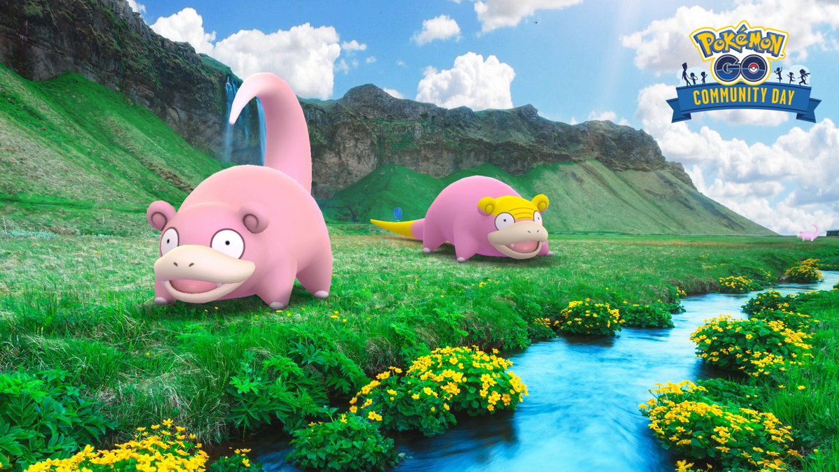 Relax with Slowpoke by the stream this #PokemonGOCommunityDay...