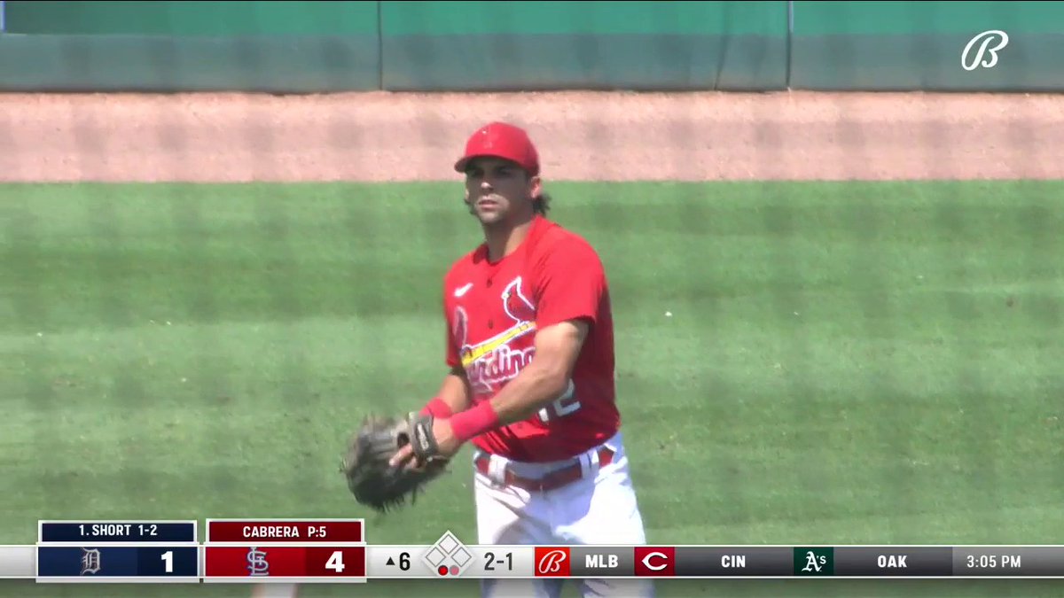 Pinder lays all the way out for the grab! #STLCards TV: Bally Sports Midwest Stream: