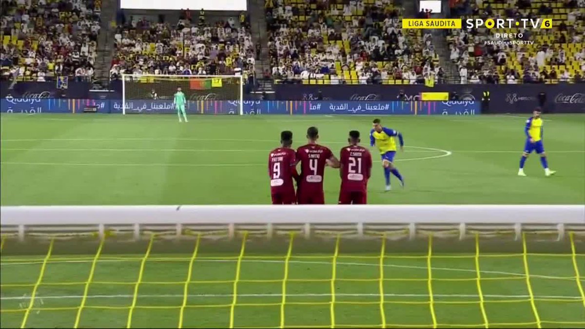 CRISTIANO RONALDO! QUE GOLAÇO! 🥵 #sporttvportugal #SAUDInaSPORTTV #betclicsaudita #alnassr #abha #CristianoRonaldo
