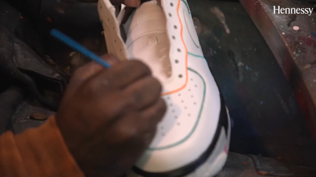 Kicks, Sips, and Drip night wouldn’t be complete without a pair of custom sneakers for Monte Morris, created by SIERATO 👟 🎟️ → #DCAboveAll | Hennessy