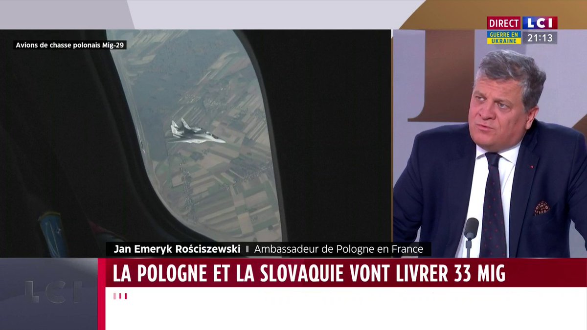 🔴🗣️ "Si l'Ukraine ne parvient pas à défendre son indépendance, nous n'aurons pas le choix, nous serons obligés de rentrer dans le conflit", déclare Jan Emeryk Rościszewski, ambassadeur de Pologne en France ▶ #Le20HdeDariusRochebin - Darius Rochebin