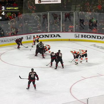 THE CANES TIED IT UP WITH 0.2 SECONDS LEFT AND AHO COMPLETES HIS HAT TRICK IN OT FOR A WILD WIN IN PHILLY 😱