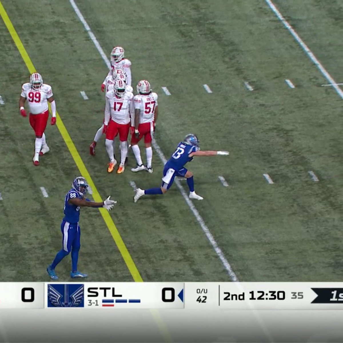 HUGE HIT but Austin Proehl pops right back up 😤 XFL
