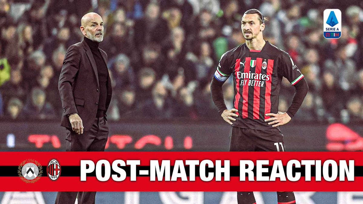 🎙️ Post-match reactions from #UdineseMilan 🎙️ Le parole del Mister e di Zlatan Ibrahimović da Udine #SempreMilan