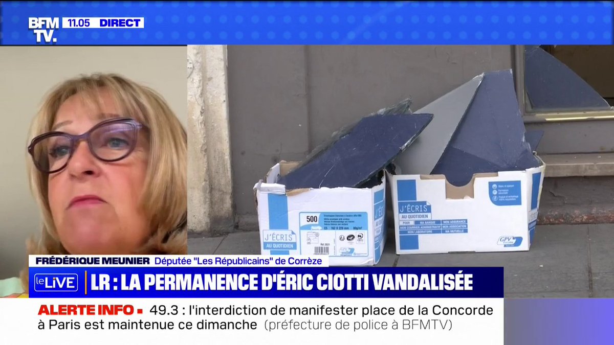 🇫🇷 FLASH - "On reçoit 200, 300, 400 mails, jour et nuit […] on a l’impression que demain ils vont nous décapiter, c’est terrible", déplore la député Les Républicains Frédérique Meunier. (BFMTV) #reformedesretraites #grevegenerale