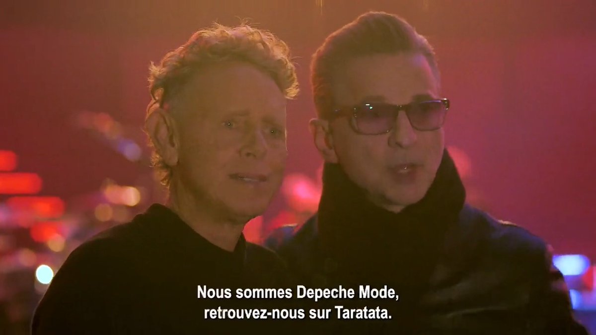 Ne ratez pas #Taratata vendredi 24 mars à 22h50 ! Depeche Mode débarque sur le plateau pour la 1ère fois ! Ils nous offrent un mini-concert ! @nagui @france2tv