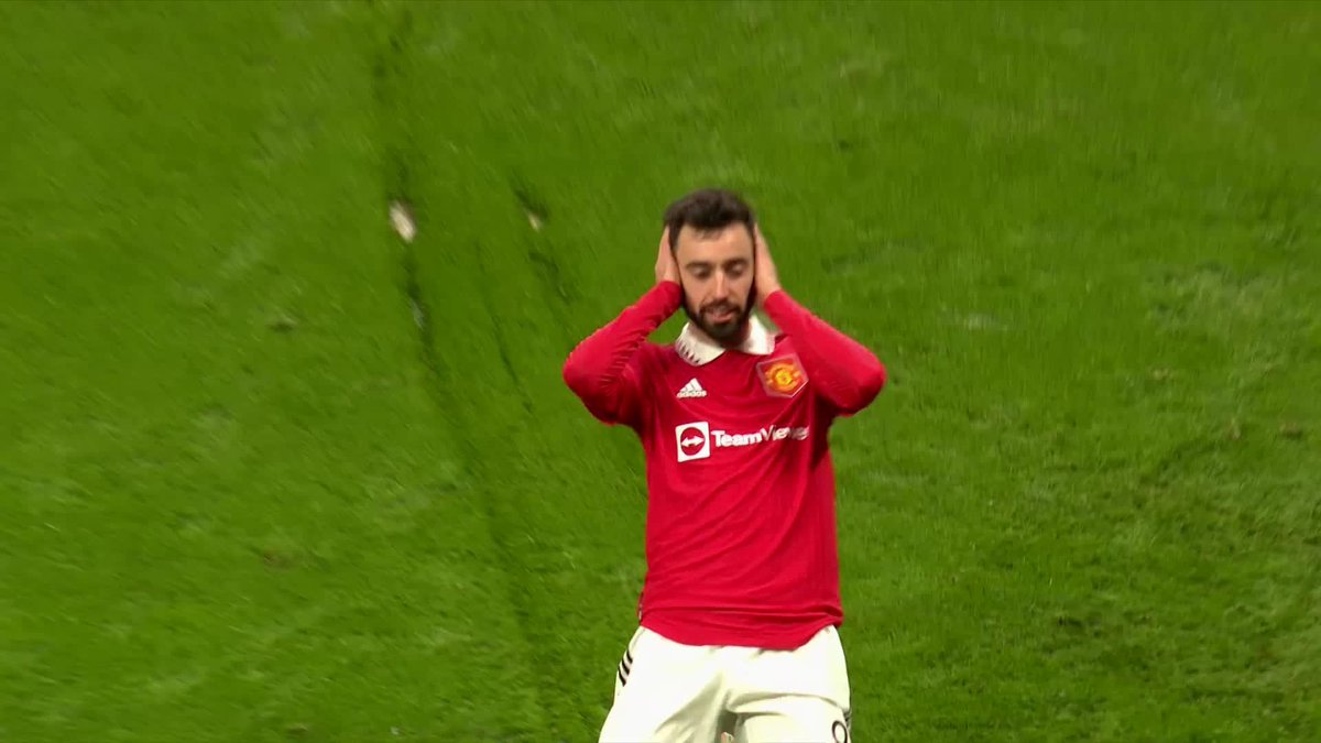 This Bruno shot is so satisfying to watch. The sound of the back of the net when the ball hits it 🤤🚀 (via Emirates FA Cup)